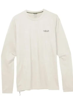 Fleece & Mid Layer-Rab Mens Staden Crew - Pebble