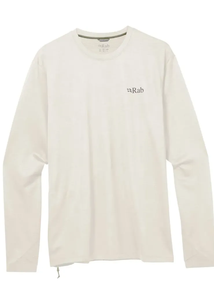 Fleece & Mid Layer-Rab Mens Staden Crew - Pebble