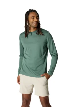 Fleece & Mid Layer-Rab Mens Staden Crew - Sage