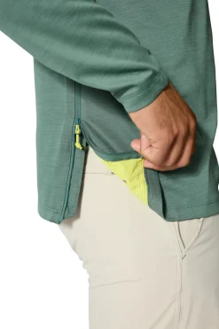 Fleece & Mid Layer-Rab Mens Staden Crew - Sage
