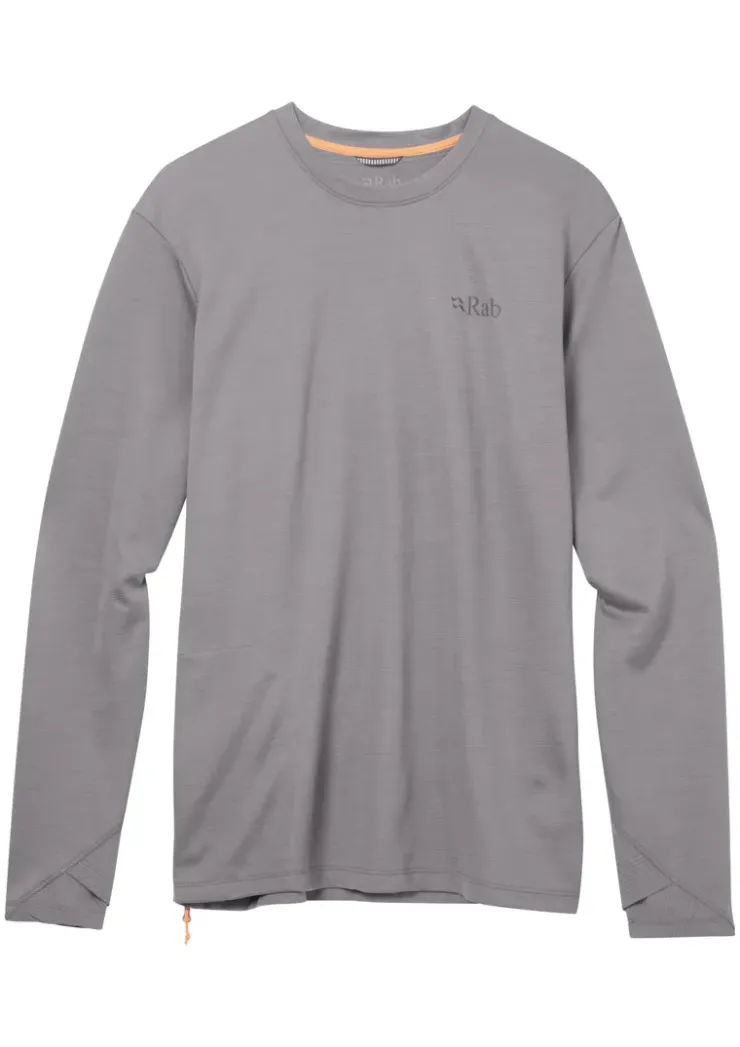 Fleece & Mid Layer-Rab Mens Staden Crew - Zinc