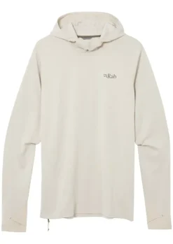 Fleece & Mid Layer-Rab Mens Staden Hoody - Pebble