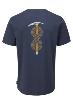 T-Shirts & Baselayers-Rab Mens Stance Axe Tee - Deep Ink
