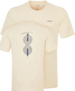 T-Shirts & Baselayers-Rab Mens Stance Axe Tee - Ecru