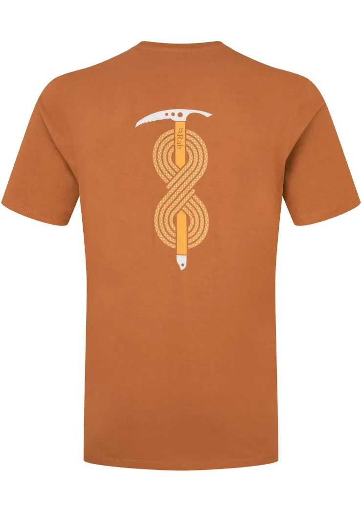 T-Shirts & Baselayers-Rab Mens Stance Axe Tee - Red Earth