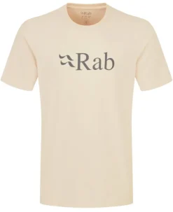 T-Shirts & Baselayers-Rab Mens Stance Logo Tee - Ecru