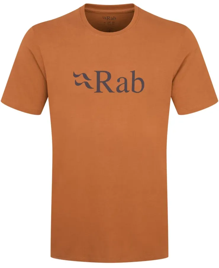 T-Shirts & Baselayers-Rab Mens Stance Logo Tee - Red Earth