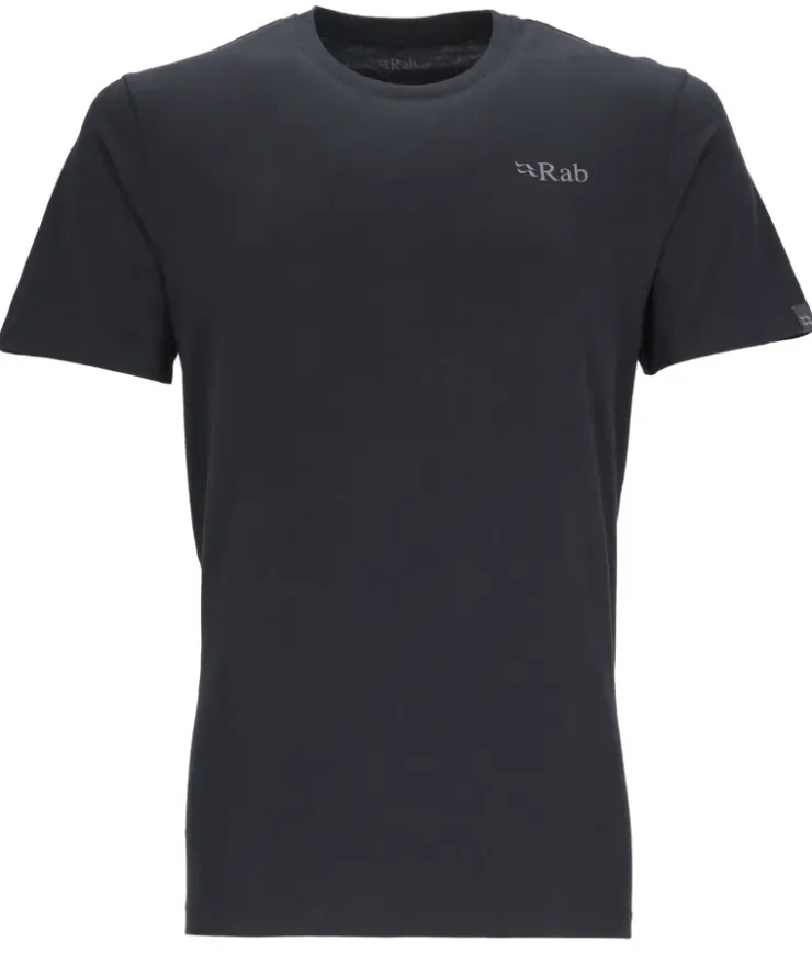 T-Shirts & Baselayers-Rab Mens Stance Mountain Peak Tee - Beluga