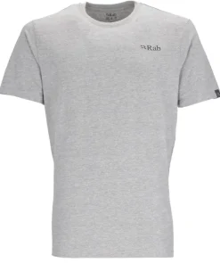 T-Shirts & Baselayers-Rab Mens Stance Mountain Peak Tee - Grey Marl