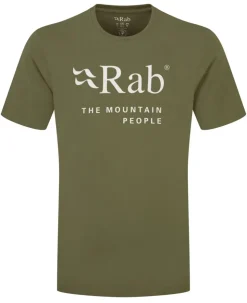 T-Shirts & Baselayers-Rab Mens Stance Mountain Tee - Army