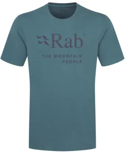 T-Shirts & Baselayers-Rab Mens Stance Mountain Tee - Orion Blue
