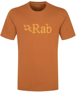 T-Shirts & Baselayers-Rab Mens Stance Tech Sketch Tee - Red Earth