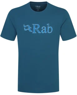 T-Shirts & Baselayers-Rab Mens Stance Tech Sketch Tee - Tempest Blue