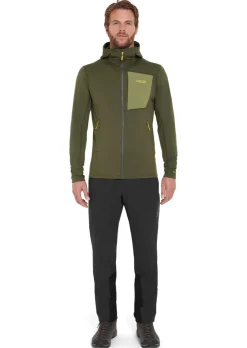 Fleece & Mid Layer-Rab Mens Superflux Hoody - Army