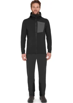 Fleece & Mid Layer-Rab Mens Superflux Hoody - Black