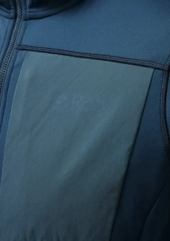 Fleece & Mid Layer-Rab Mens Superflux Hoody - Tempest Blue