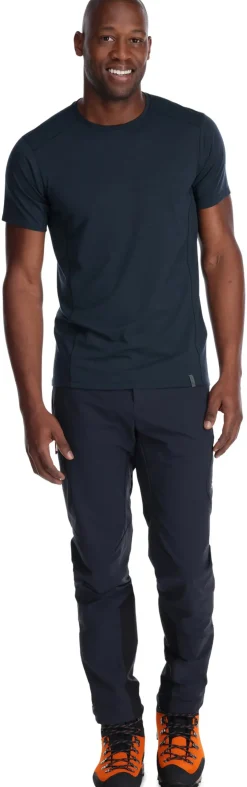T-Shirts & Baselayers-Rab Mens Syncrino Base Tee - Beluga