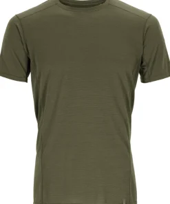 T-Shirts & Baselayers-Rab Mens Syncrino Base Tee - Olive-Olive