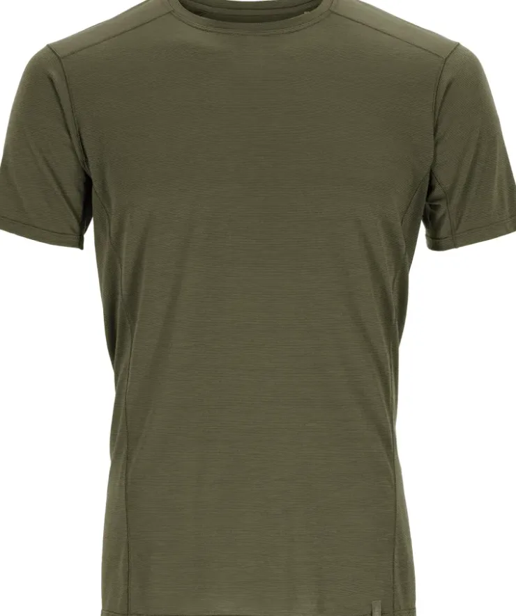 T-Shirts & Baselayers-Rab Mens Syncrino Base Tee - Olive-Olive