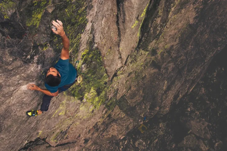 T-Shirts & Baselayers-Rab Mens Syncrino Ridge Tee - Orion Blue