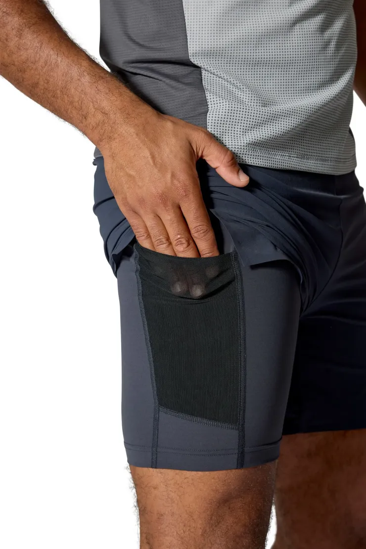 Shorts-Rab Mens Talus 2 in 1 Shorts - Ebony