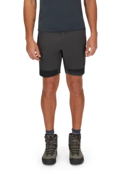 Shorts-Rab Mens Torque Mountain Shorts - Graphene-Anthracite