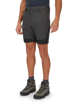 Shorts-Rab Mens Torque Mountain Shorts - Graphene-Anthracite