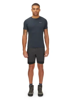 Shorts-Rab Mens Torque Mountain Shorts - Graphene-Anthracite