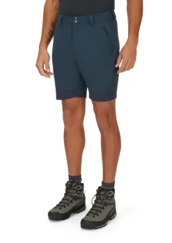 Shorts-Rab Mens Torque Mountain Shorts - Tempest Blue-Deep Ink