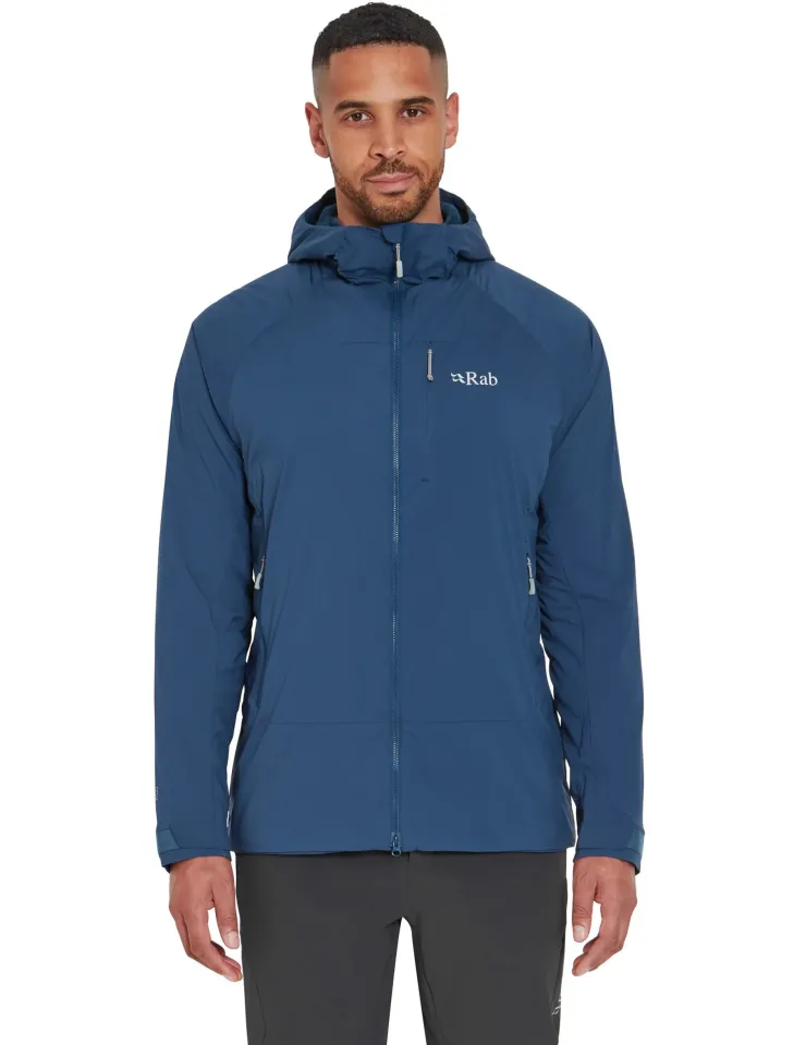 Softshell Jackets-Rab Mens Vapour-Rise Summit Jacket - Tempest Blue