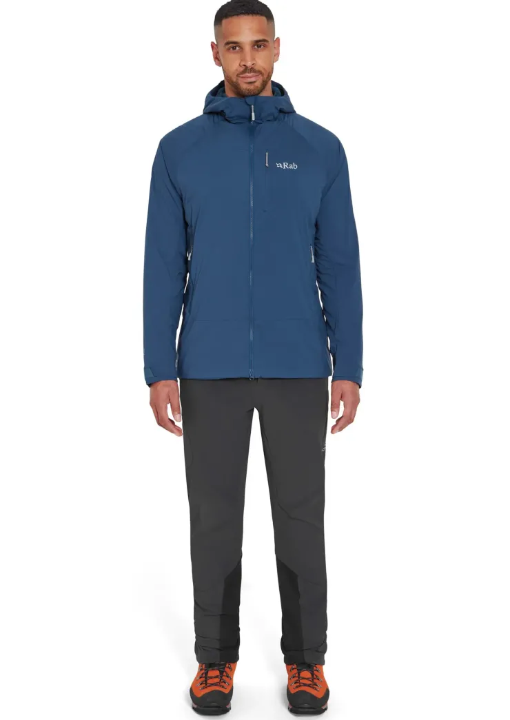 Softshell Jackets-Rab Mens Vapour-Rise Summit Jacket - Tempest Blue