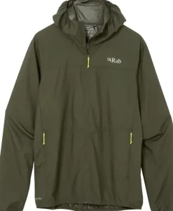 Windshirts-Rab Mens Windgather Hoody - Army