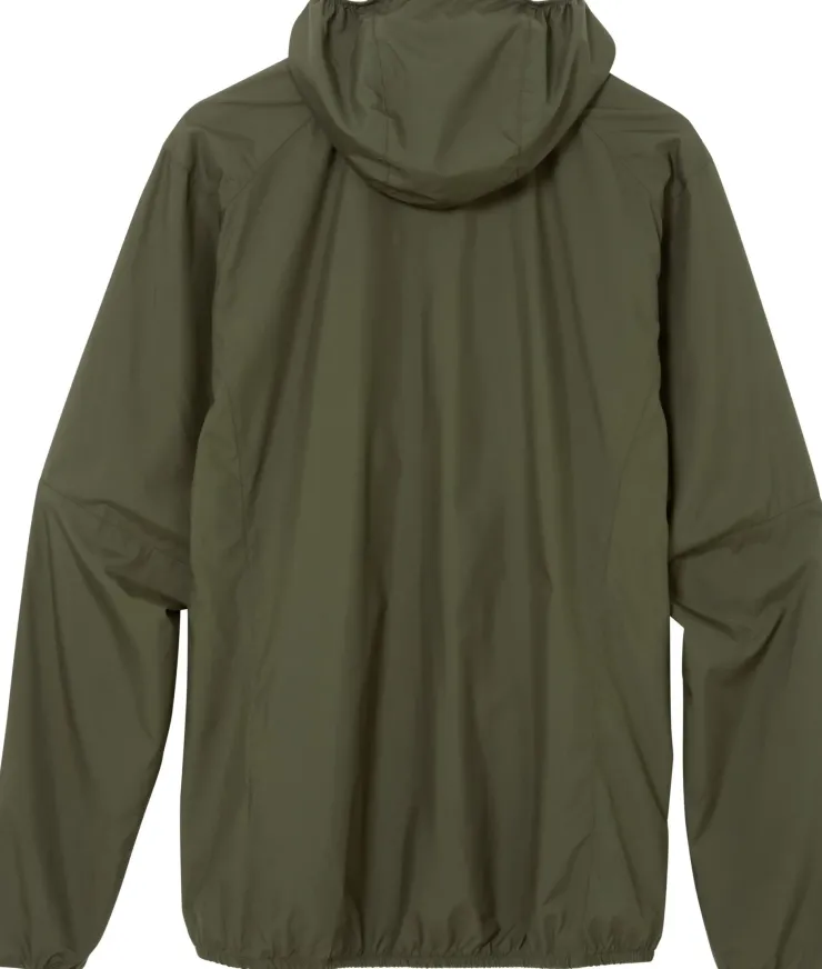 Windshirts-Rab Mens Windgather Hoody - Army
