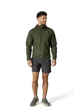 Windshirts-Rab Mens Windgather Hoody - Army