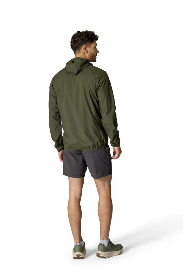 Windshirts-Rab Mens Windgather Hoody - Army