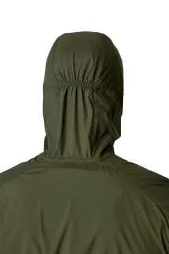 Windshirts-Rab Mens Windgather Hoody - Army