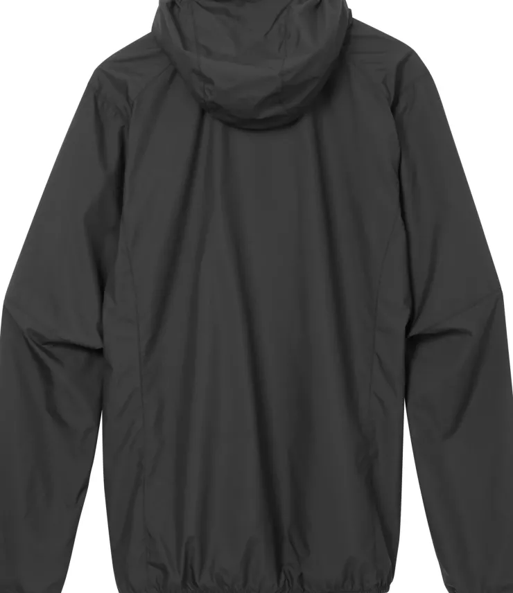 Windshirts-Rab Mens Windgather Hoody - Black