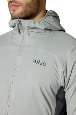Insulated Jackets-Rab Mens Xenair Alpine Flex Jacket - Light Zinc