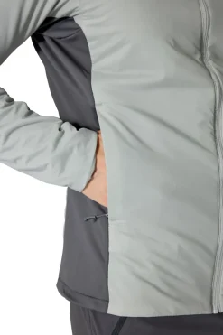 Insulated Jackets-Rab Mens Xenair Alpine Flex Jacket - Light Zinc