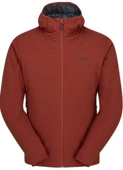 Insulated Jackets-Rab Mens Xenair Alpine Light Jacket - Tuscan Red
