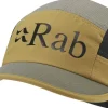 Hats-Rab Momentum 5 Panel Cap - Footprint-Light Khaki