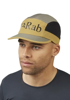Hats-Rab Momentum 5 Panel Cap - Footprint-Light Khaki