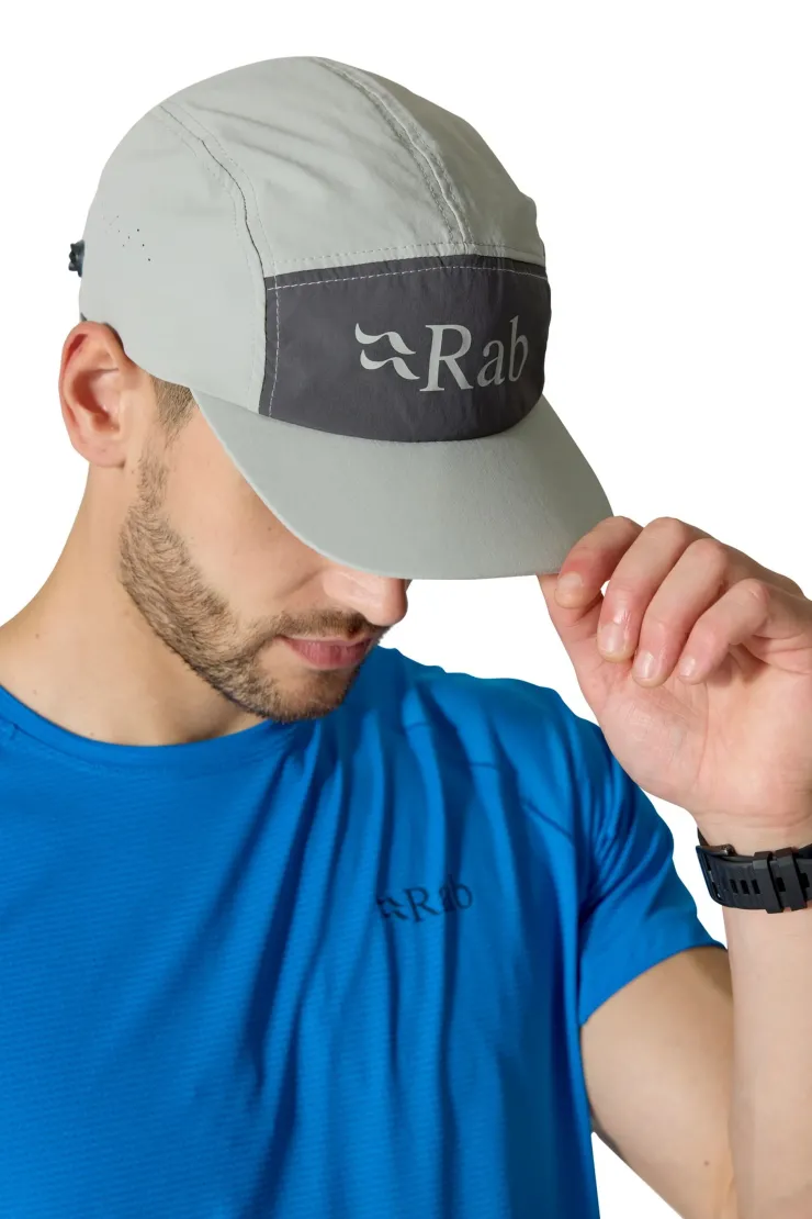 Hats-Rab Talus 5 Panel Cap - Light Zinc-Graphene