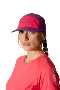 Hats-Rab Talus 5 Panel Cap - Plum-Watermelon