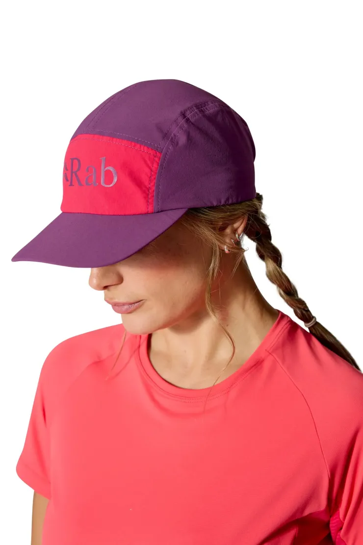 Hats-Rab Talus 5 Panel Cap - Plum-Watermelon