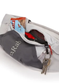 Fast & Light Rucksacks And Vests-Rab Veil 1 Running Belt - Gargoyle-Graphene