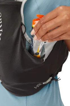 Fast & Light Rucksacks And Vests-Rab Veil 12 Running Vest - Gargoyle-Graphene