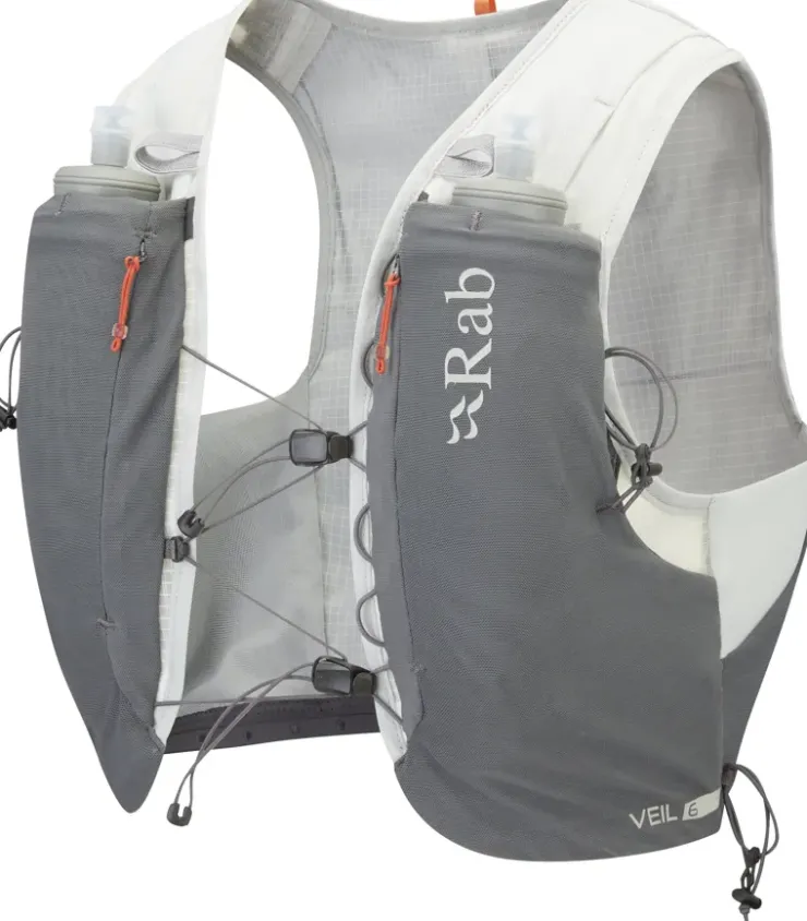 Fast & Light Rucksacks And Vests-Rab Veil 6 Running Vest - Gargoyle-Graphene