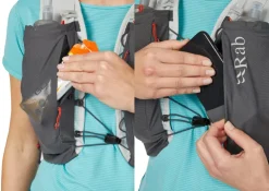 Fast & Light Rucksacks And Vests-Rab Veil 6 Running Vest - Gargoyle-Graphene