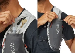 Fast & Light Rucksacks And Vests-Rab Veil 6 Running Vest - Gargoyle-Graphene